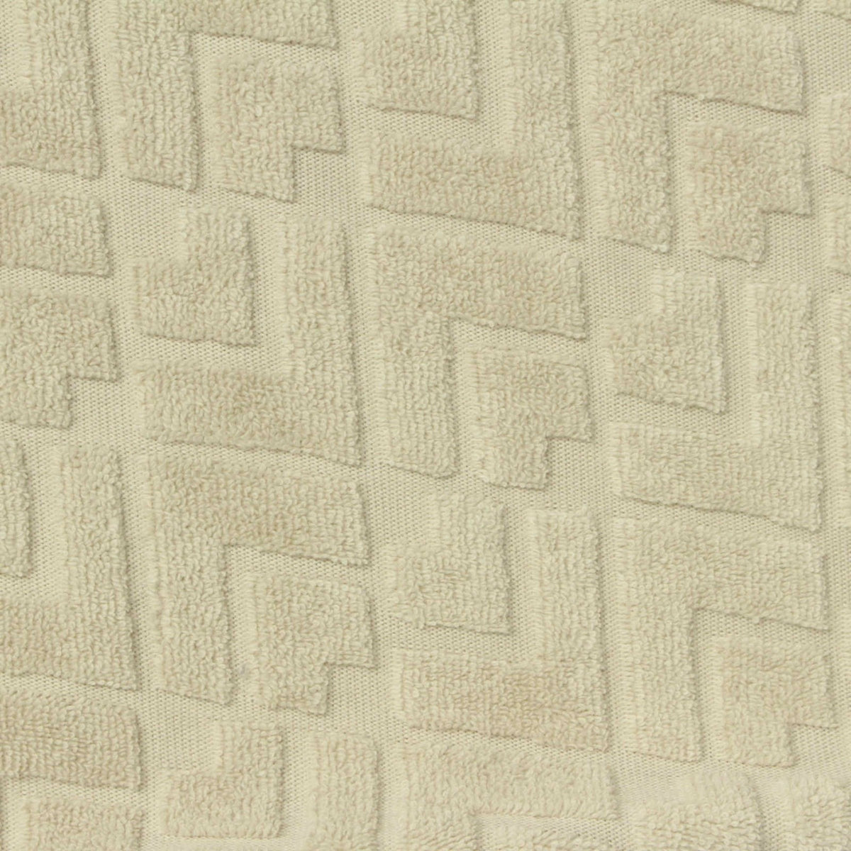 Cream Tone-on-Tone French Terry, Cotton-Poly, 295 gsm