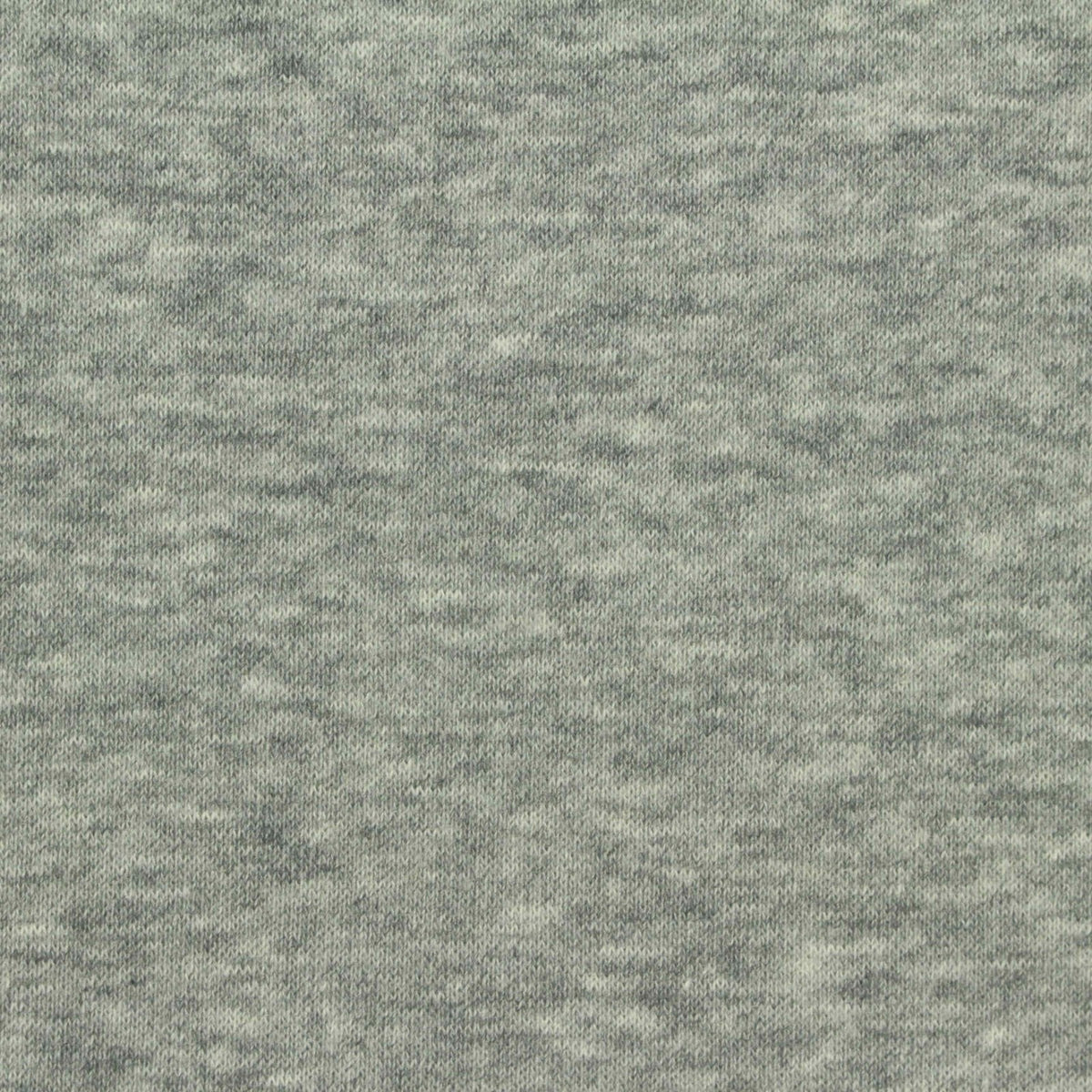 Light Grey Heathered-Marl French Terry, Cotton-Poly, 260 gsm