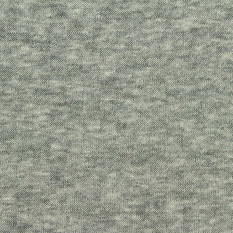 Light Grey Heathered-Marl French Terry, Cotton-Poly, 260 gsm