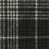 Black Plaid Jacquard, Poly-Viscose