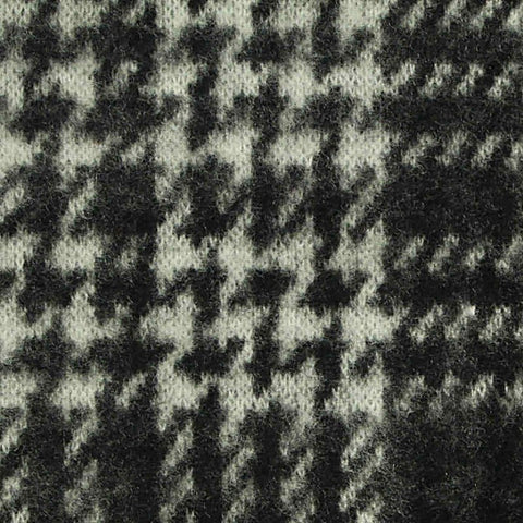 Black Plaid Jacquard, Poly-Viscose, 331 gsm
