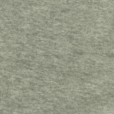 Light Grey Marl Rib Knit, Cotton-Poly, 230 gsm