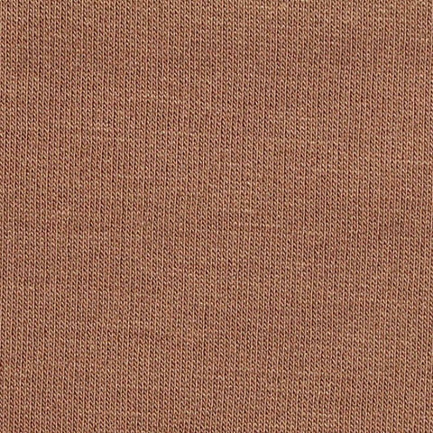 Brushed Polyester Modal Stretch French Terry Fabric, 277 gsm, 170 cm — Brown