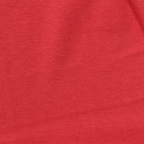Cotton Modal Stretch Rib Knit Fabric, 215 gsm, 175 cm — Red