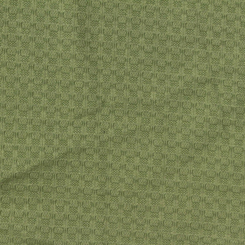 Plaid Cotton Nylon Stretch Jersey Knit Fabric, 150 gsm, 120 cm — Green