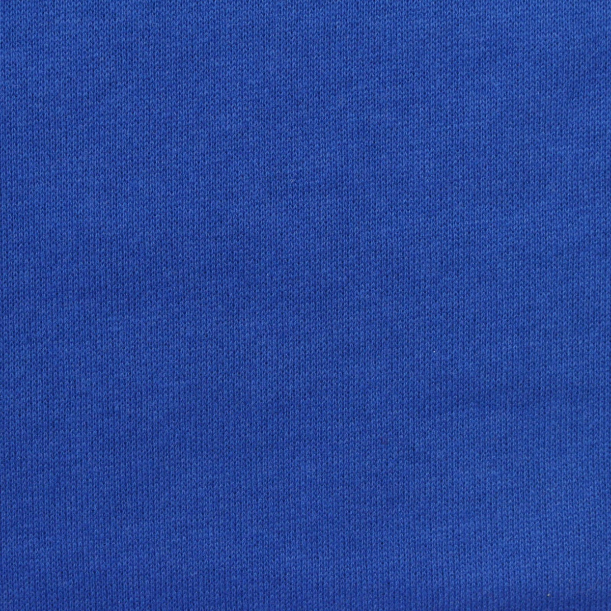 Brushed Polyester Cotton French Terry Fabric, 250 gsm, 172 cm — Blue