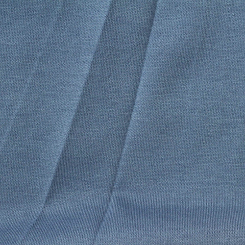 Polyester Cotton Stretch Jersey Knit Fabric, 160 gsm, 164 cm — Blue