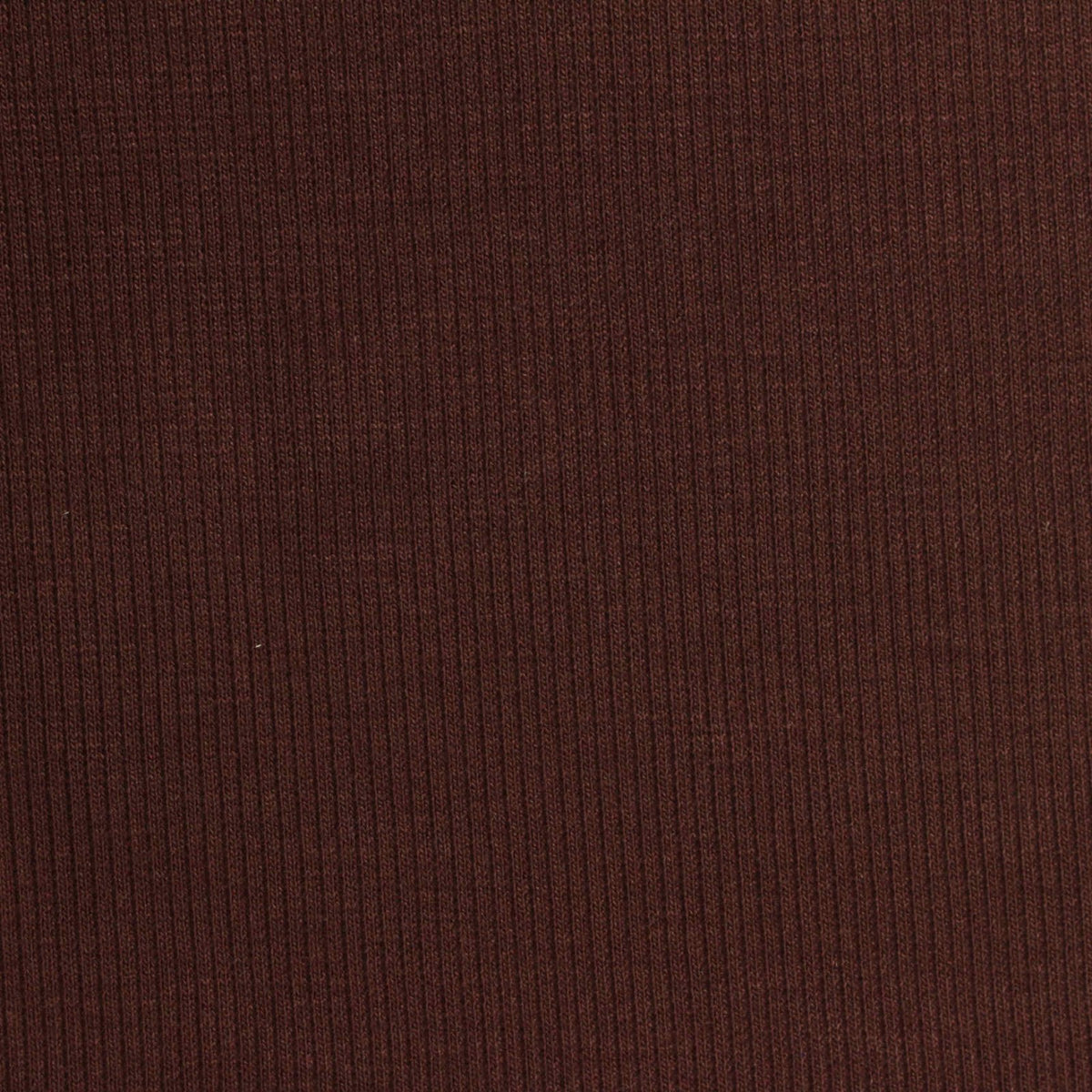 Polyester Viscose Stretch Rib Knit Fabric, 279 gsm, 128 cm — Brown