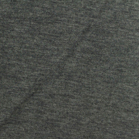 Dark Grey Heathered-Marl Jersey Knit, Poly-Cotton, 150 gsm