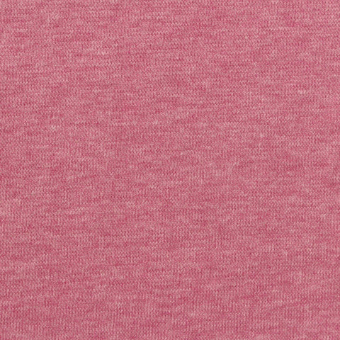Pink Marl Rib Knit, Poly-Cotton, 211 gsm