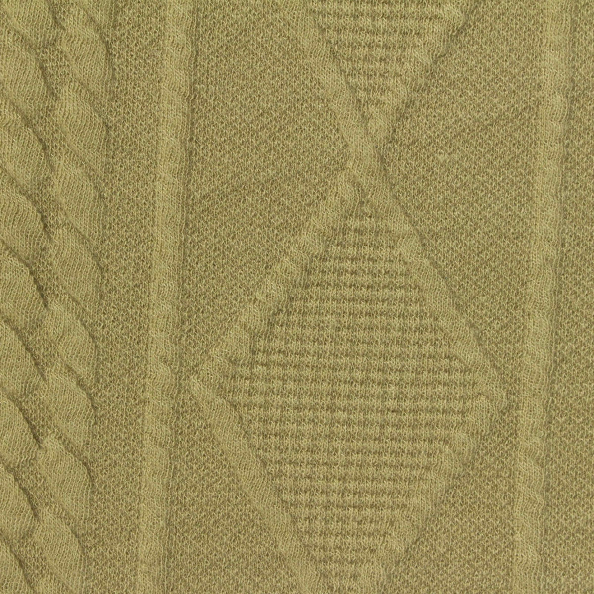 Khaki Diamond Rib Knit, Polyester