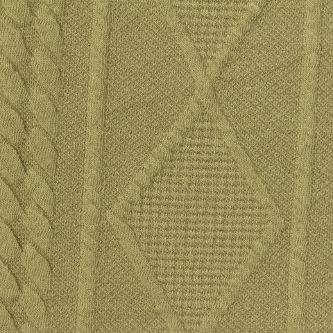 Khaki Diamond Rib Knit, Polyester