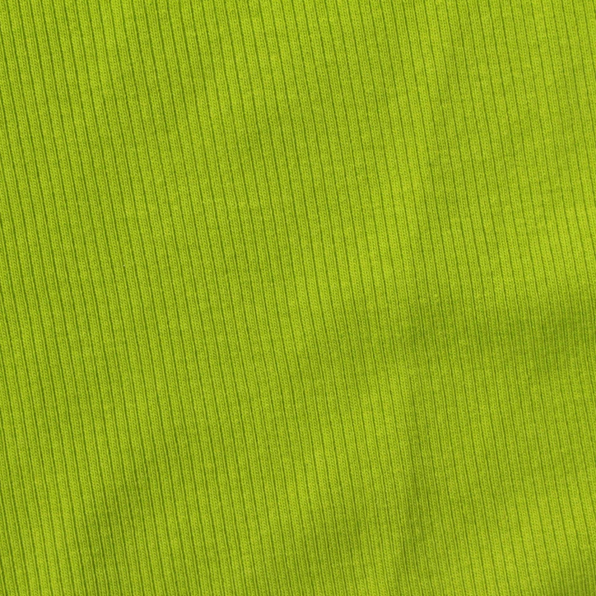 Cotton Polyester Stretch Rib Knit Fabric, 240 gsm, 135 cm — Green
