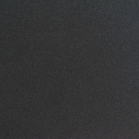 Cotton Polyester Stretch Scuba Knit Fabric, 335 gsm, 165 cm — Black
