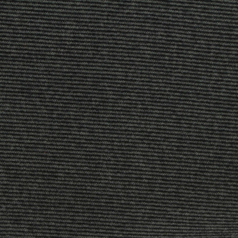 Dark Grey Horizontal-Stripe Fleece, Polyester