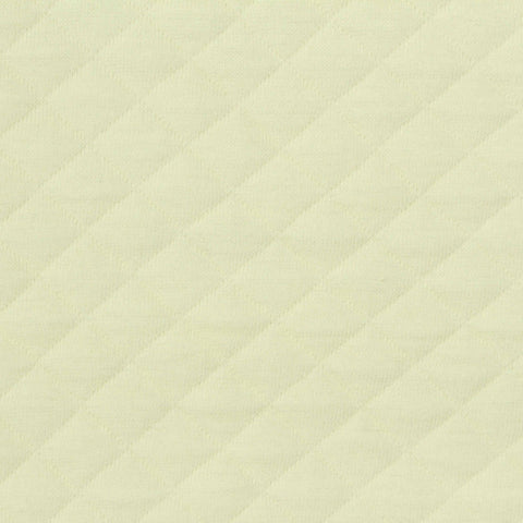 Light Yellow Diamond Rib Knit, Cotton-Poly