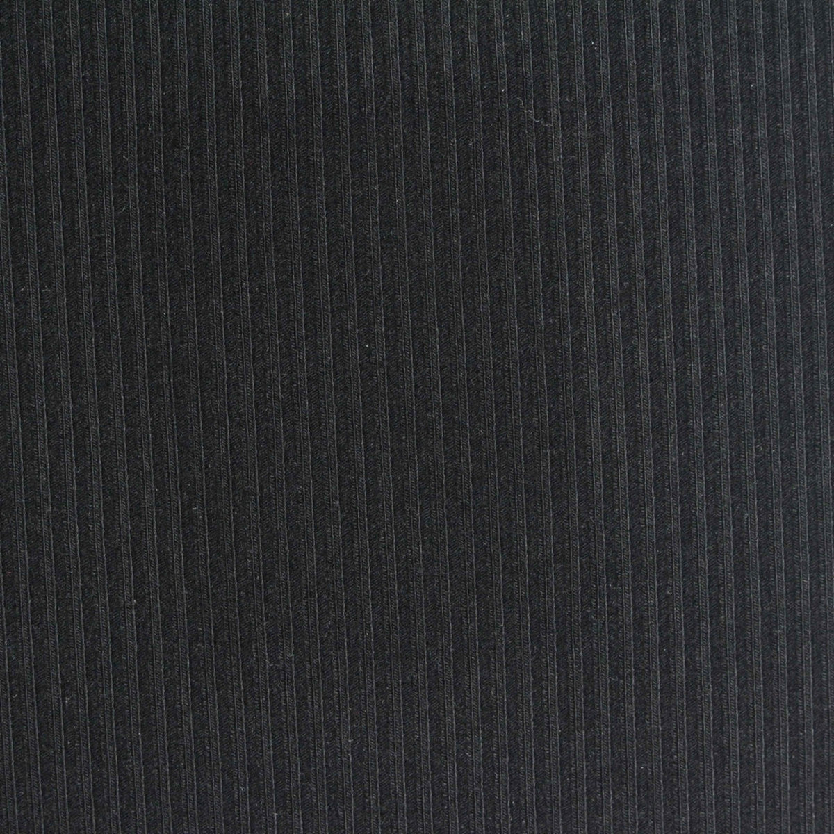Dark Grey Pinstripe Rib Knit, Viscose, 450 gsm