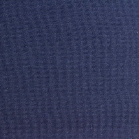 Cotton Stretch Ponte Knit Fabric, 260 gsm, 165 cm — Navy