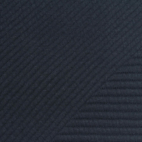 Dark Blue Tone-on-Tone Jacquard, Poly-Cotton