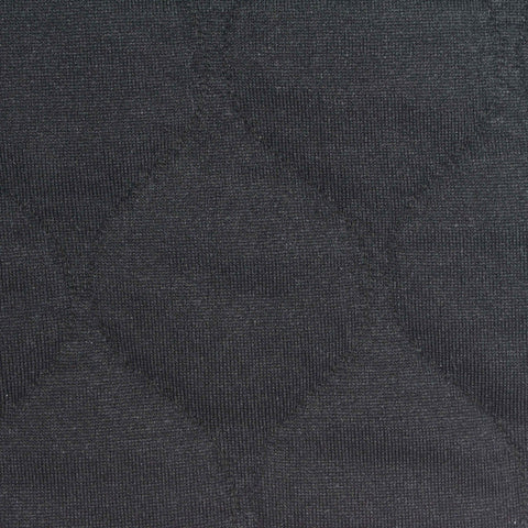 Dark Grey Tone-on-Tone Diamond Jacquard, Poly-Cotton