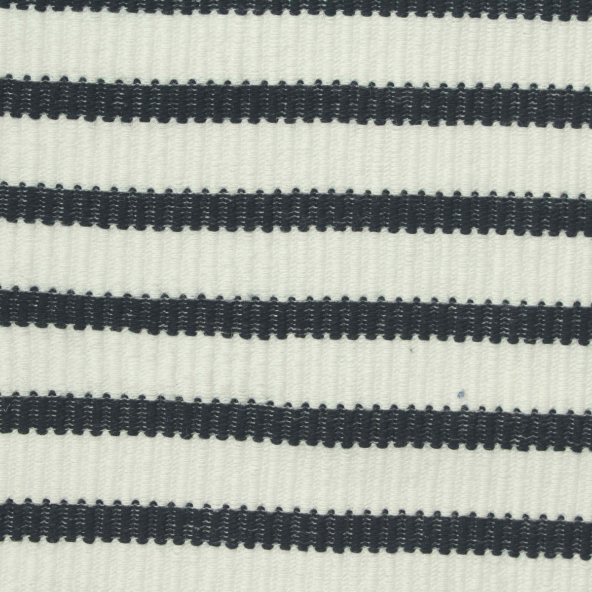 Black Horizontal-Stripe Jacquard, Cotton, 250 gsm