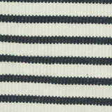 Black Horizontal-Stripe Jacquard, Cotton