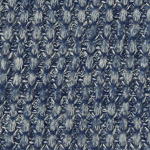 Blue Marl Waffle Knit, Poly-Viscose
