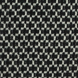 Black Houndstooth Jersey Knit, Cotton-Poly — texture