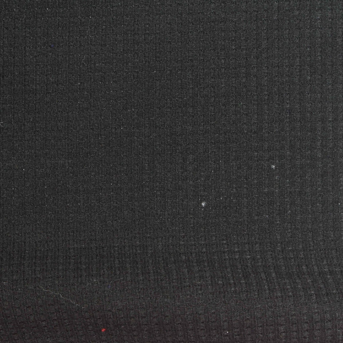 100% Polyester Waffle Knit Fabric, 227 gsm, 190 cm — Black