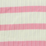 Pink Horizontal-Stripe Rib Knit, Cotton
