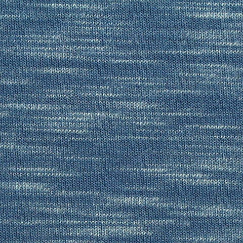 Blue Heathered-Marl Scuba Knit, Polyester, 280 gsm