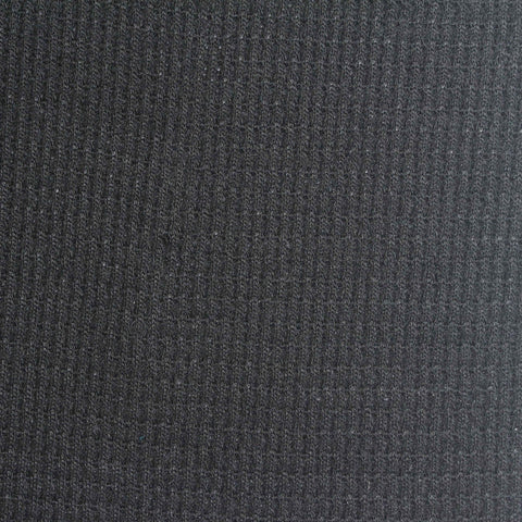 100% Polyester Waffle Knit Fabric, 230 gsm, 183 cm — Black