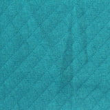Teal Diamond Waffle Knit, Poly-Cotton