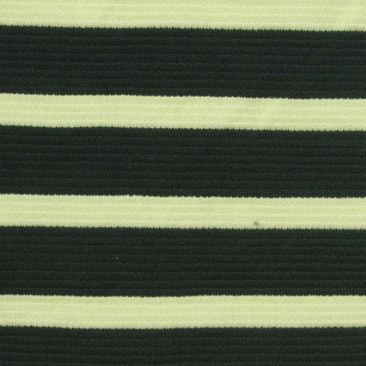 Dark Green Horizontal-Stripe Knit, Poly-Viscose