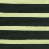 Dark Green Horizontal-Stripe Knit, Poly-Viscose