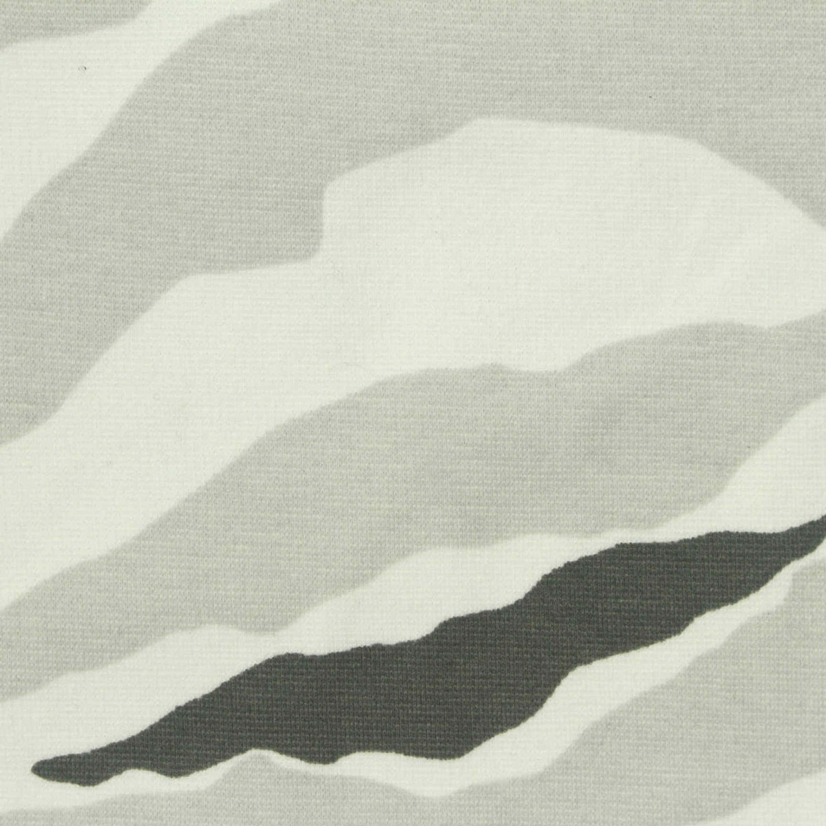 Grey Animal Print Ponte Knit, Cotton-Poly