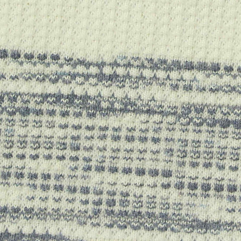 Grey Horizontal-Band Jacquard, Poly-Cotton