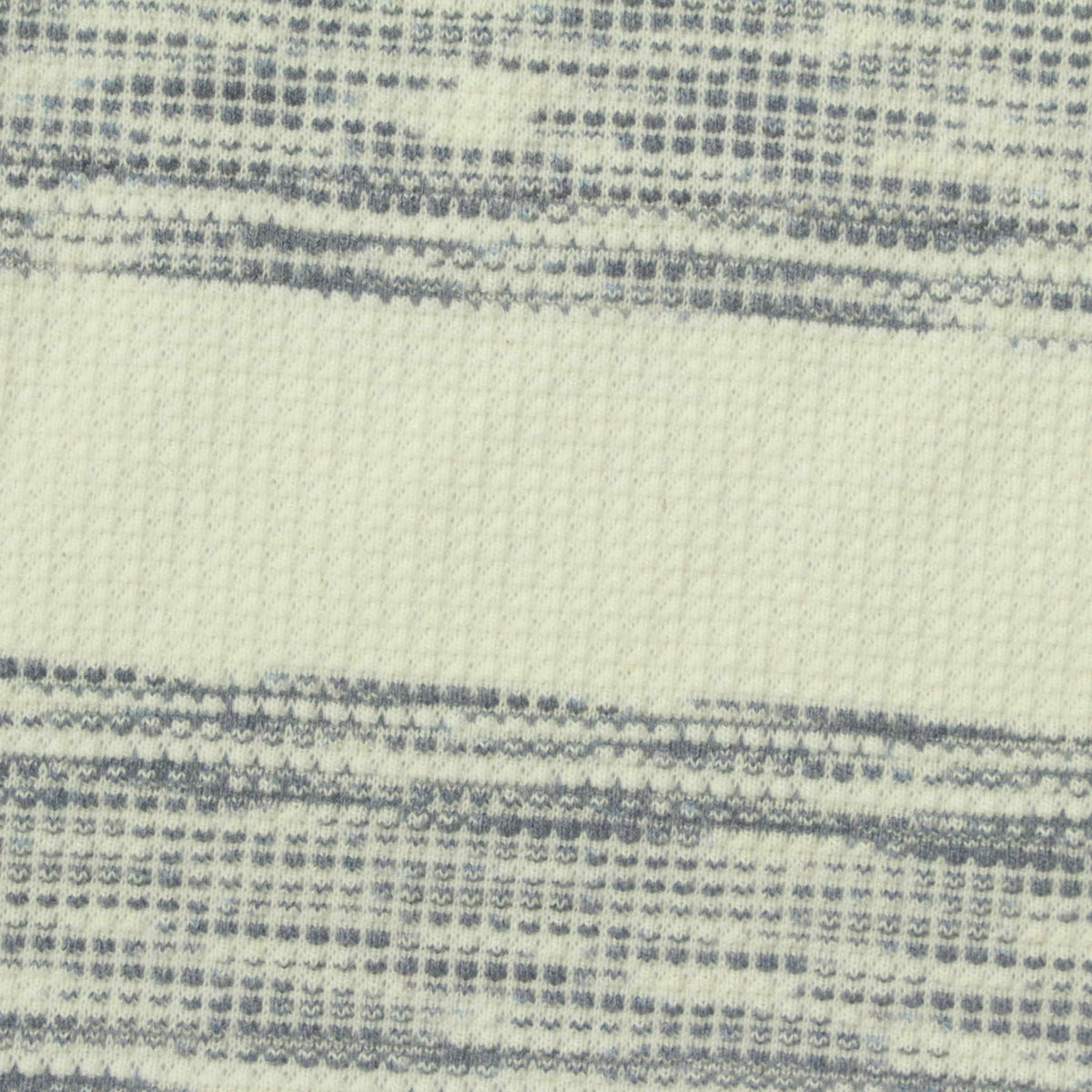 Grey Horizontal-Band Jacquard, Poly-Cotton