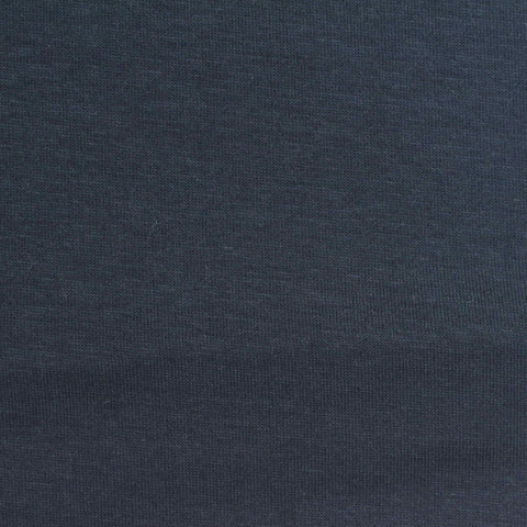 Cotton Polyester Stretch Scuba Knit Fabric, 265 gsm, 160 cm — Navy
