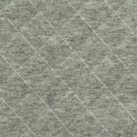 Grey Diamond Scuba Knit, Poly-Cotton