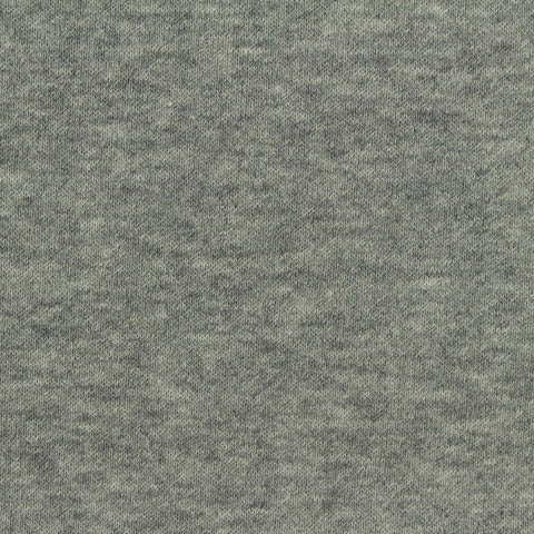 Heather Grey Marl French Terry, Cotton-Poly, 270 gsm