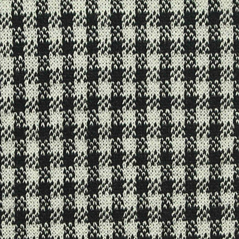 Black Houndstooth Jacquard, Polyester, 310 gsm