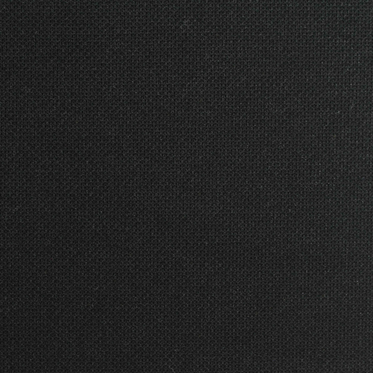 100% Polyester Piqué Knit Fabric, 260 gsm, 167 cm — Black