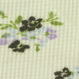 Purple Floral Waffle Knit, Polyester — texture