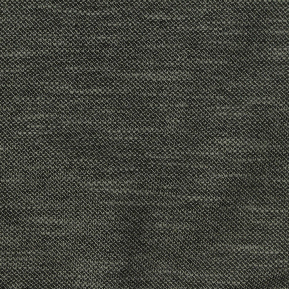 Dark Grey Heathered-Marl Piqué Knit, Cotton-Poly, 185 gsm