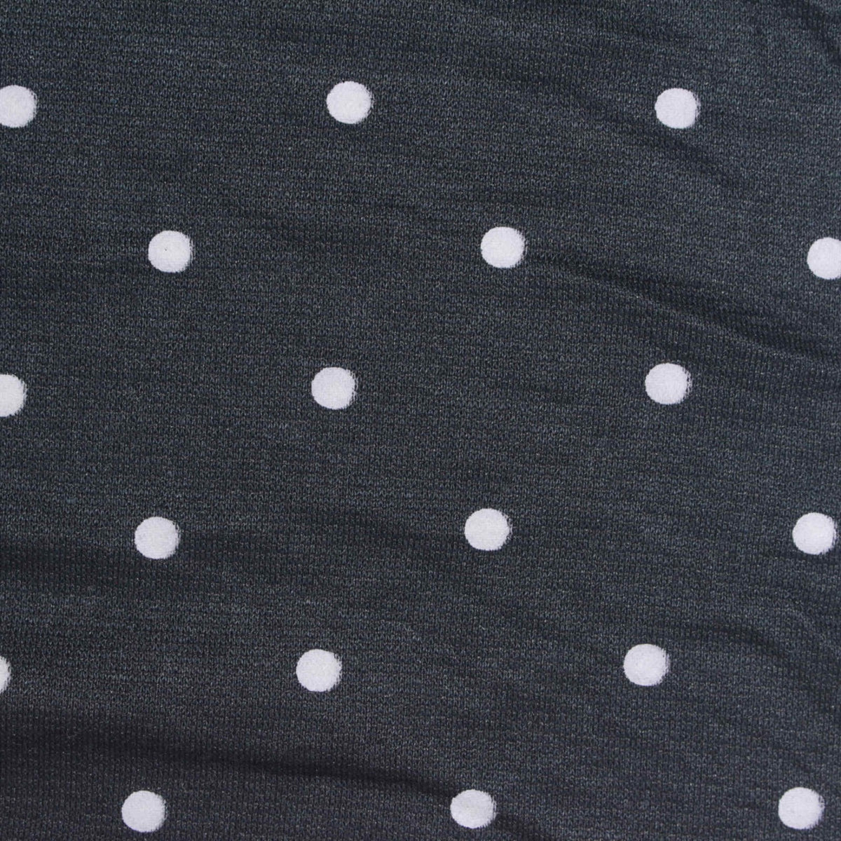 White Dots Ponte Knit, Poly-Viscose, 240 gsm