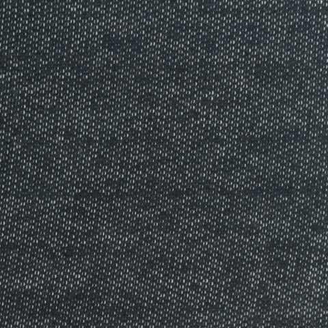 Dark Blue Marl French Terry, Cotton-Poly, 208 gsm