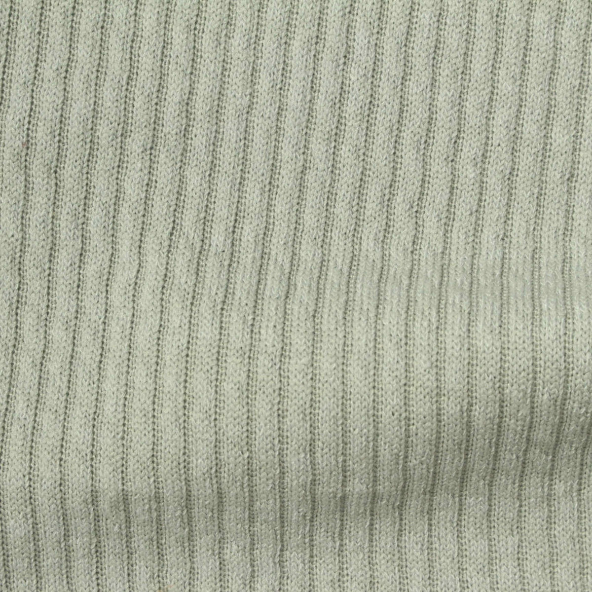 Heather Polyester Stretch Rib Knit Fabric, 340 gsm, 164 cm — Green