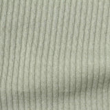 Heather Polyester Stretch Rib Knit Fabric, 340 gsm, 164 cm — Green