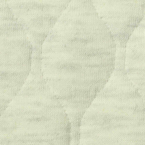 Cream Leaf Rib Knit